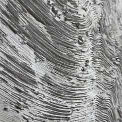 Stratificazioni White Textured Resin Painting