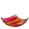 Stripe Basket Yellow and Fuchsia Large Centerpiece by Enzo Mari