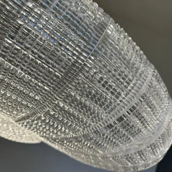 Striped Transparent Glass Pendant Lamp