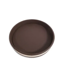 Strips Round Brown Tray