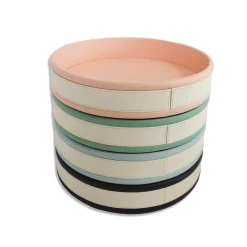 Strips Round Green Tray