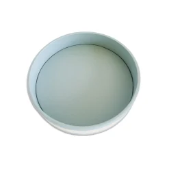 Strips Round Light Blue Tray