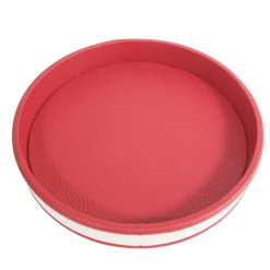 Strips Round Red Tray