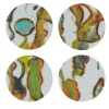 Stromboli Set of 8 Mottled Polychrome Coasters