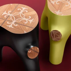 Stump Yellow Accent Table