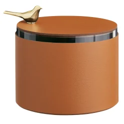 Stylish Cognac Leather Box