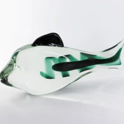 Submerged Fish Murano Glass Sculpture