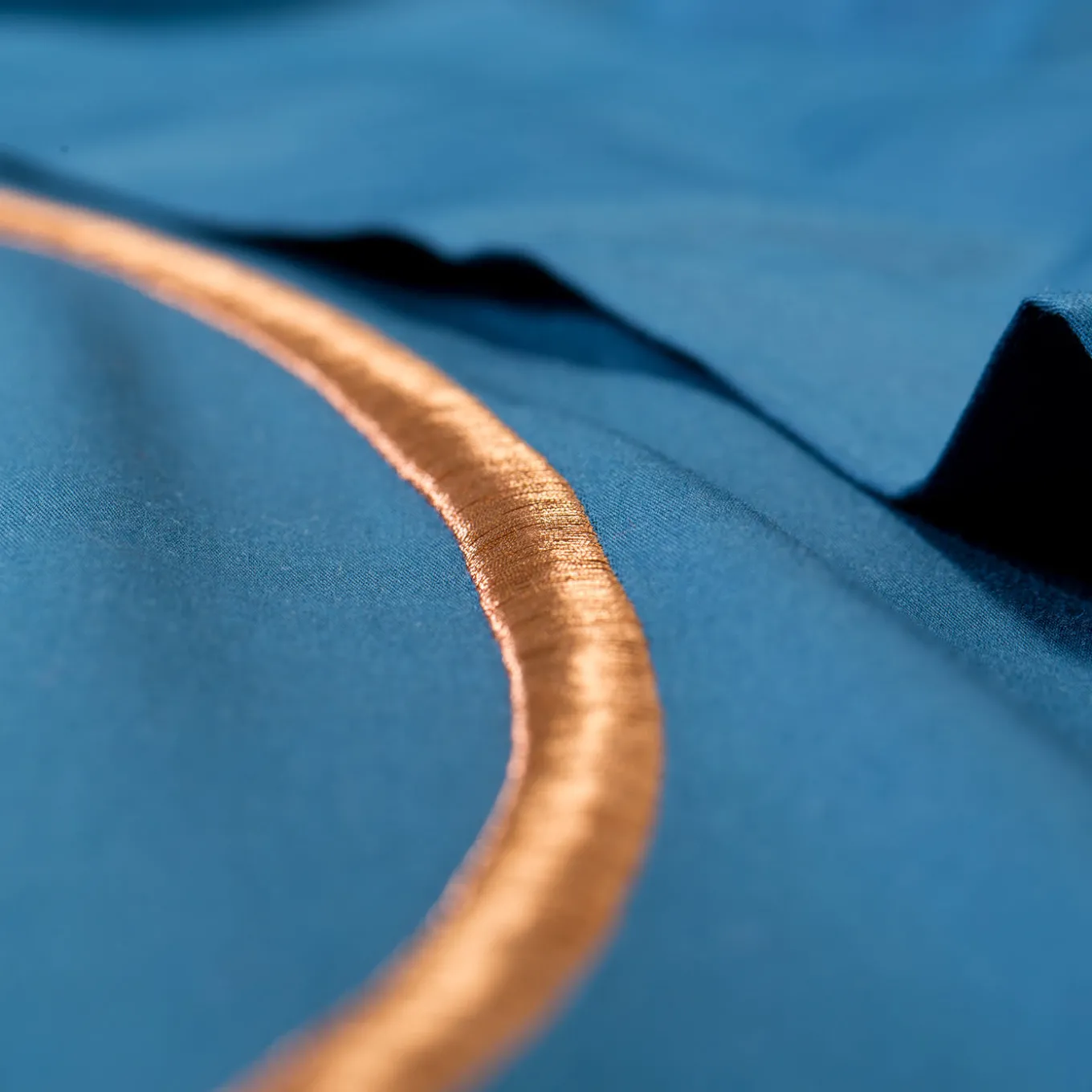 Summer Bedding Set - Petroleum Blue and Beige