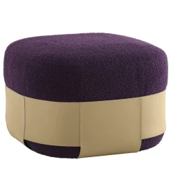 Sumo Beige & Purple Pouf
