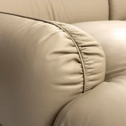 Super MC Beige Leather Sofa