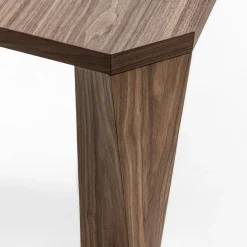 Super Twist Rectangular Canaletto Walnut Wood Table