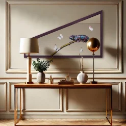 Sussurri Sfumati Oil Painting on Mirror By Giuseppe Caiafa