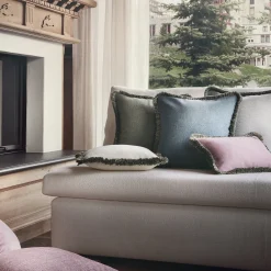 Svezia Light Blue Square Cushion