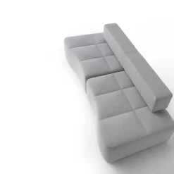 Swap Modular Gray Swivel Sofa