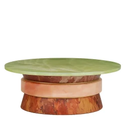 Sweet Cake Green Giada & Pink Onyx Coffee Table by Ashley Gadeova