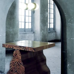 Sybilla Mirror with Console by Ettore Sottsass