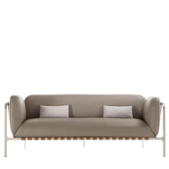 Sydney Beige Leather Sofa