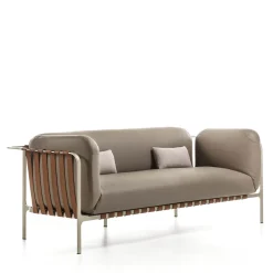 Sydney Beige Leather Sofa