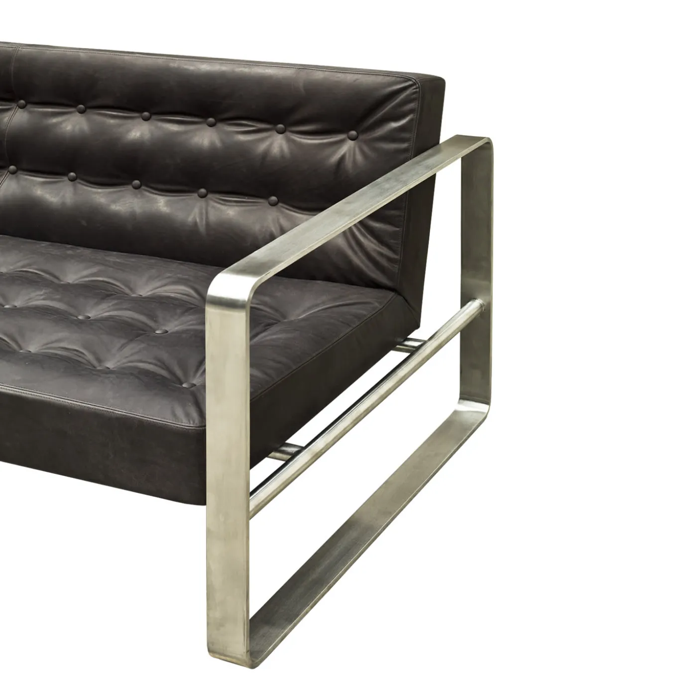 T33 Black Sofa by Franco ALbini