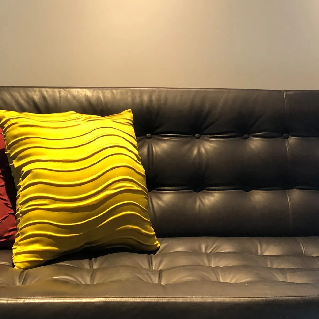 T33 Black Sofa by Franco ALbini