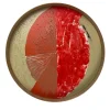 T5 Round Red Tray by Meccani Studio