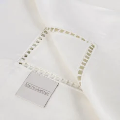 Table Linens Ivory Linen Satin Entre Deux Tablecloth