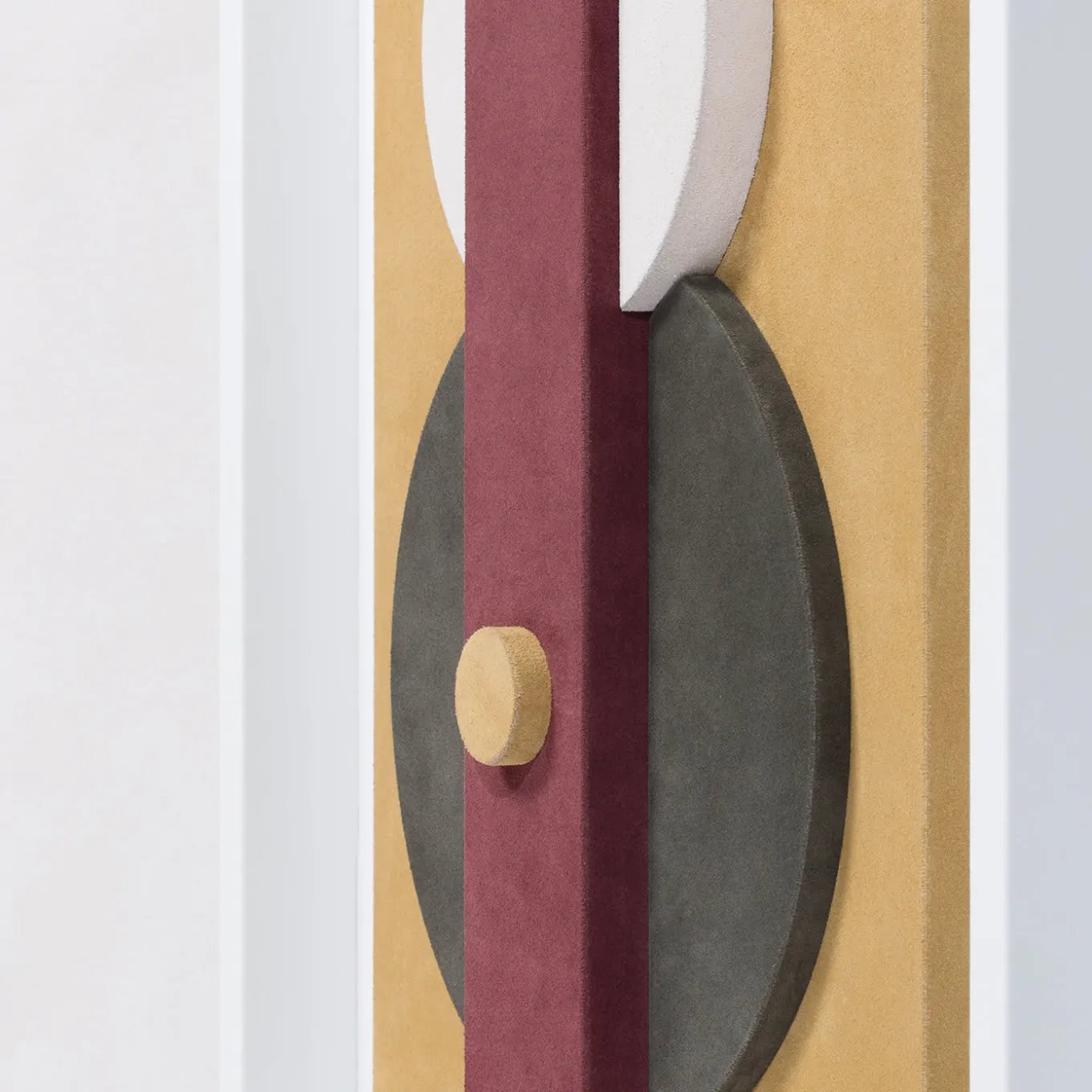 Tabou Decorative Wall Sculpture with White Frame #1