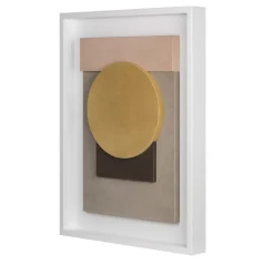 Tabou Decorative Wall Sculpture with White Frame #5