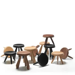 Tabouret Méribel by Charlotte Perriand - Natural Oak
