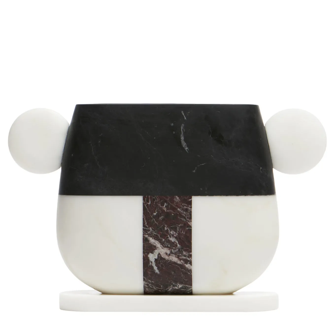 Tacca Multicolor Marble Vase by Matteo Cibic