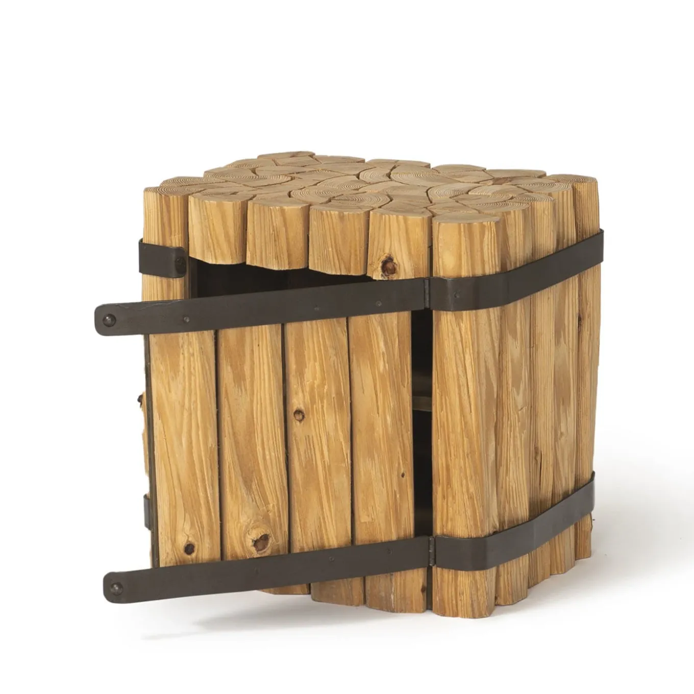 Taglialegna Wood & Iron Nightstand