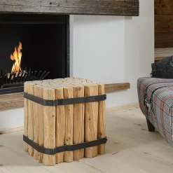 Taglialegna Wood & Iron Nightstand