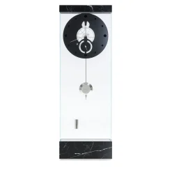 TAKTO Adagio 03 Black Marble and Glass Clock