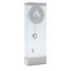 Takto Adagio 03 White Marble and Glass Clock