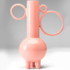 Tall Stereogramma 3 Bouganville Pink Ceramic Amphora