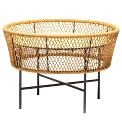 Tamburo Medium Round Yellow Coffee Table by Antonio De Marco