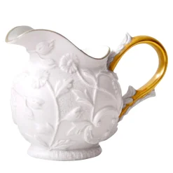 TAORMINA CREAMER - WHITE AND GOLD