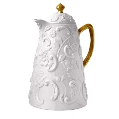 TAORMINA THERMOS - WHITE AND GOLD