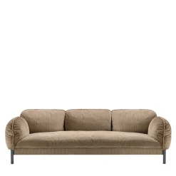 Tarantino Brown 3-Seater Sofa