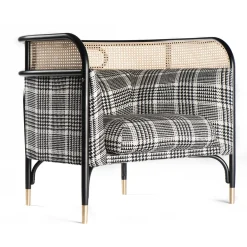 Targa Lounge Chair in Tartan by GamFratesi