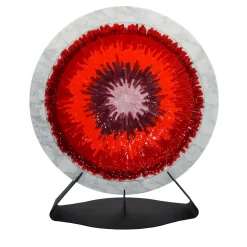 Target Sculpture in Murano Glass and Carrara Marble