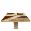Tarsia Tables Tt4 Square Polychrome Table by Mascia Meccani