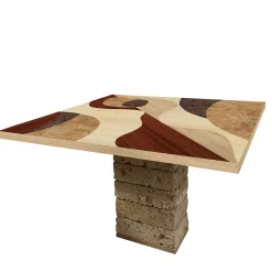 Tarsia Tables Tt4 Square Polychrome Table by Mascia Meccani