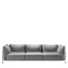 Tasca 3-Seater Gray Fabric Sofa