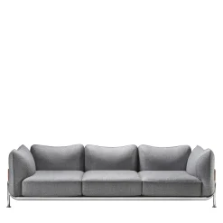 Tasca 3-Seater Gray Fabric Sofa