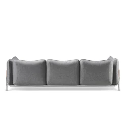 Tasca 3-Seater Gray Fabric Sofa