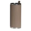 Taupe Leather Umbrella Stand