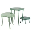 Tavo B2 Modular Set of 3 Green Coffee Tables