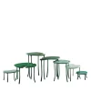 Tavo B 7-Piece Green Modular Set of Tables Limited Edition by Giuliano-Fukuda