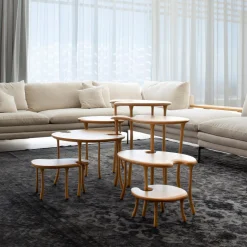 Tavo B 7-Piece Modular Set of Tables Limited Edition by Giuliano-Fukuda